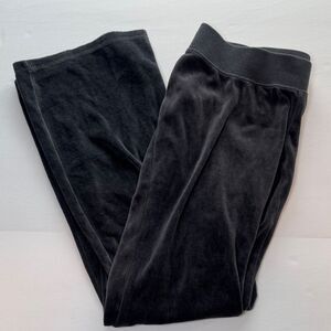 Motherhood Maternity Charcoal Grey Velour Flare Track Pants Size Medium
